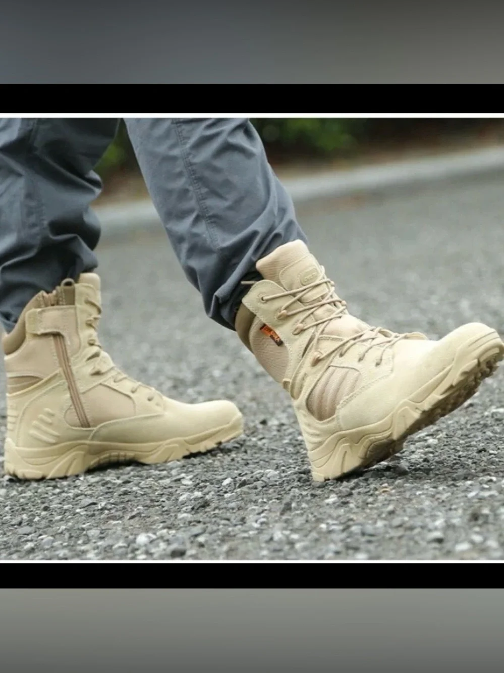Delta Tactical Men’s Tan Cordura Military Combat Work Boots Made In USA Size 8